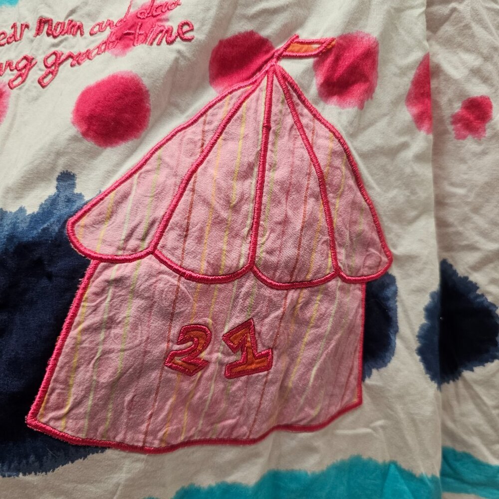 Summer SS Oilily Girls Whimsical 128 7 8 Dress Pink Polka Dot Netherland Dutch - Picture 12 of 12